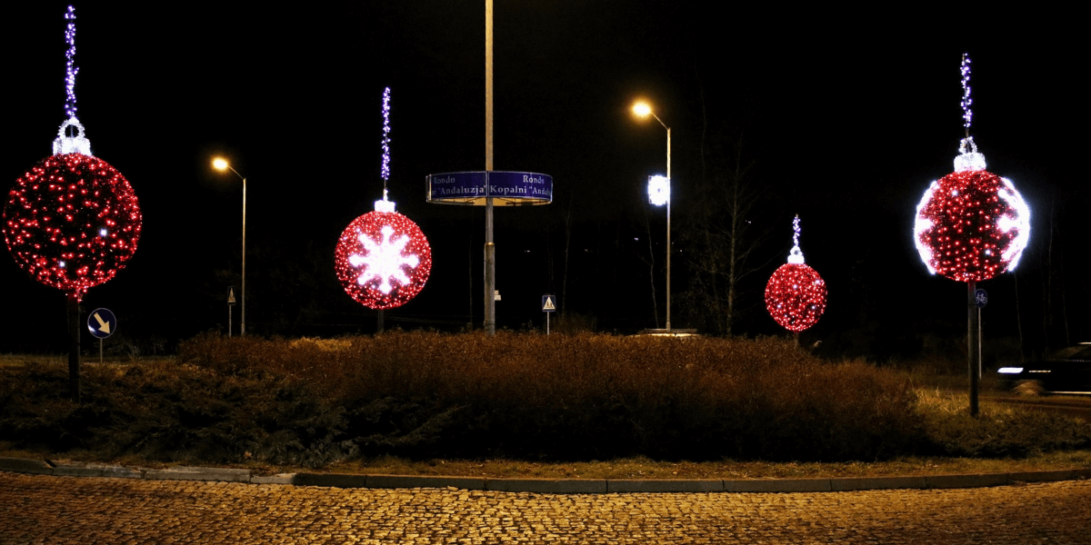 Świąteczne dekoracje w Piekarach Śląskich