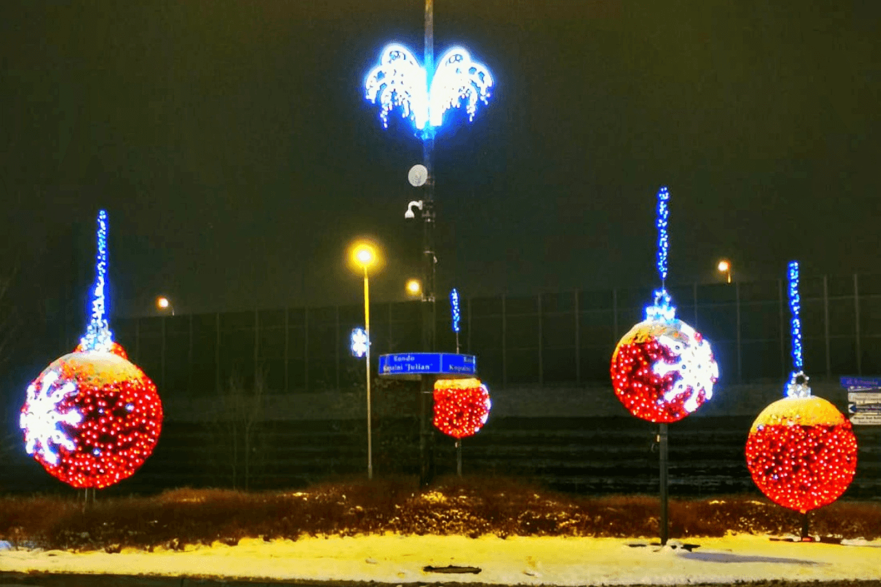 Świąteczne ozdoby w Piekarach Śląskich