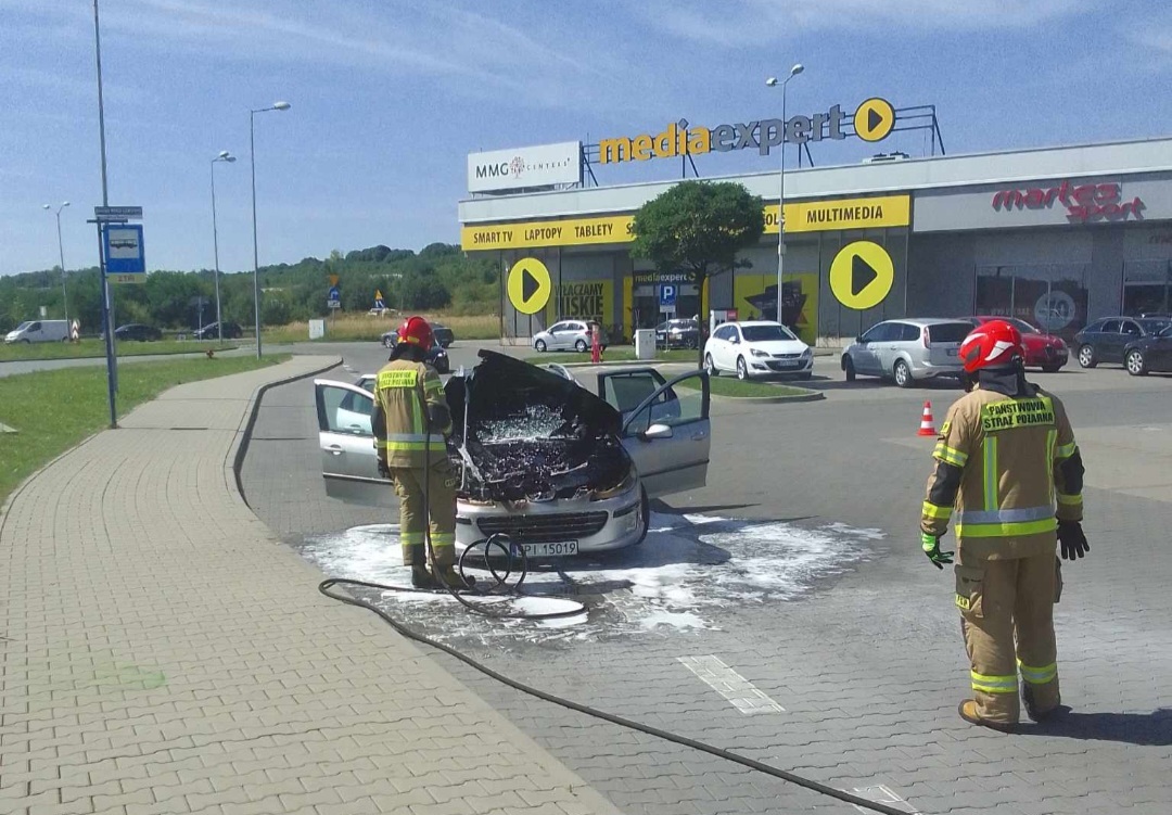 Pożar samochodu osobowego Piekary